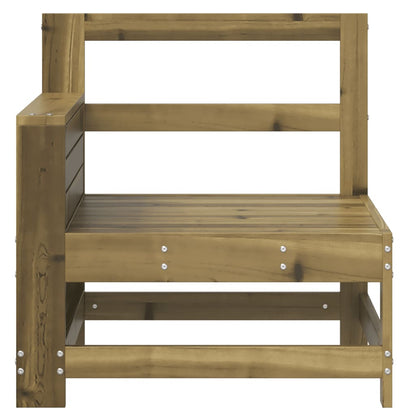 vidaXL Garden Sofa | Natural wood colour | Impregnated pine wood | Compact