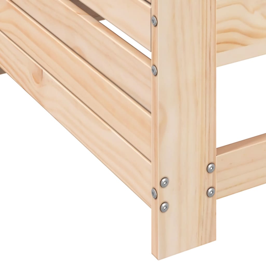 vidaXL Garden Sofa | Natural Pine | Solid Pine Wood | Single Seater | Modular