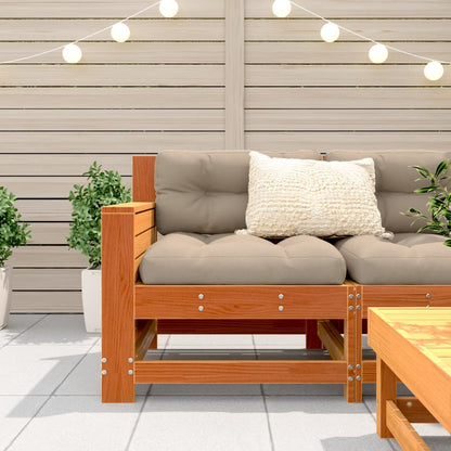 vidaXL Garden Sofa | Wax brown | Solid pine wood | Compact | Modular