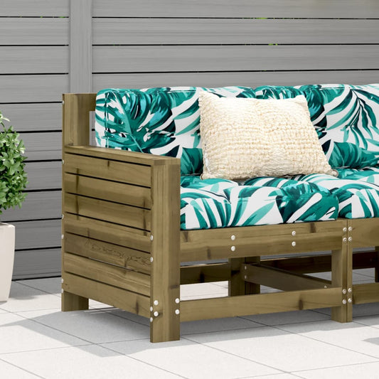 vidaXL Garden Sofa | Impregnated Wood Pine | 69x62x70.5 cm | Modular