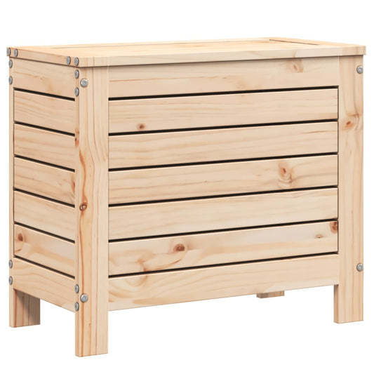 vidaXL Garden Footstool | Natural | Solid Pine Wood | 62x31.5x52 cm | Foldable