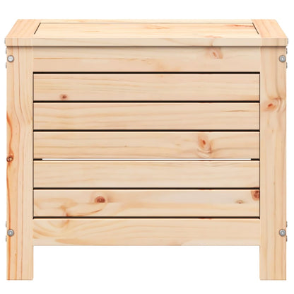 vidaXL Garden Footstool | Natural | Solid Pine Wood | 62x31.5x52 cm | Foldable