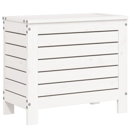 vidaXL Garden Footstool | White | Solid Pine Wood | Compact | Modular