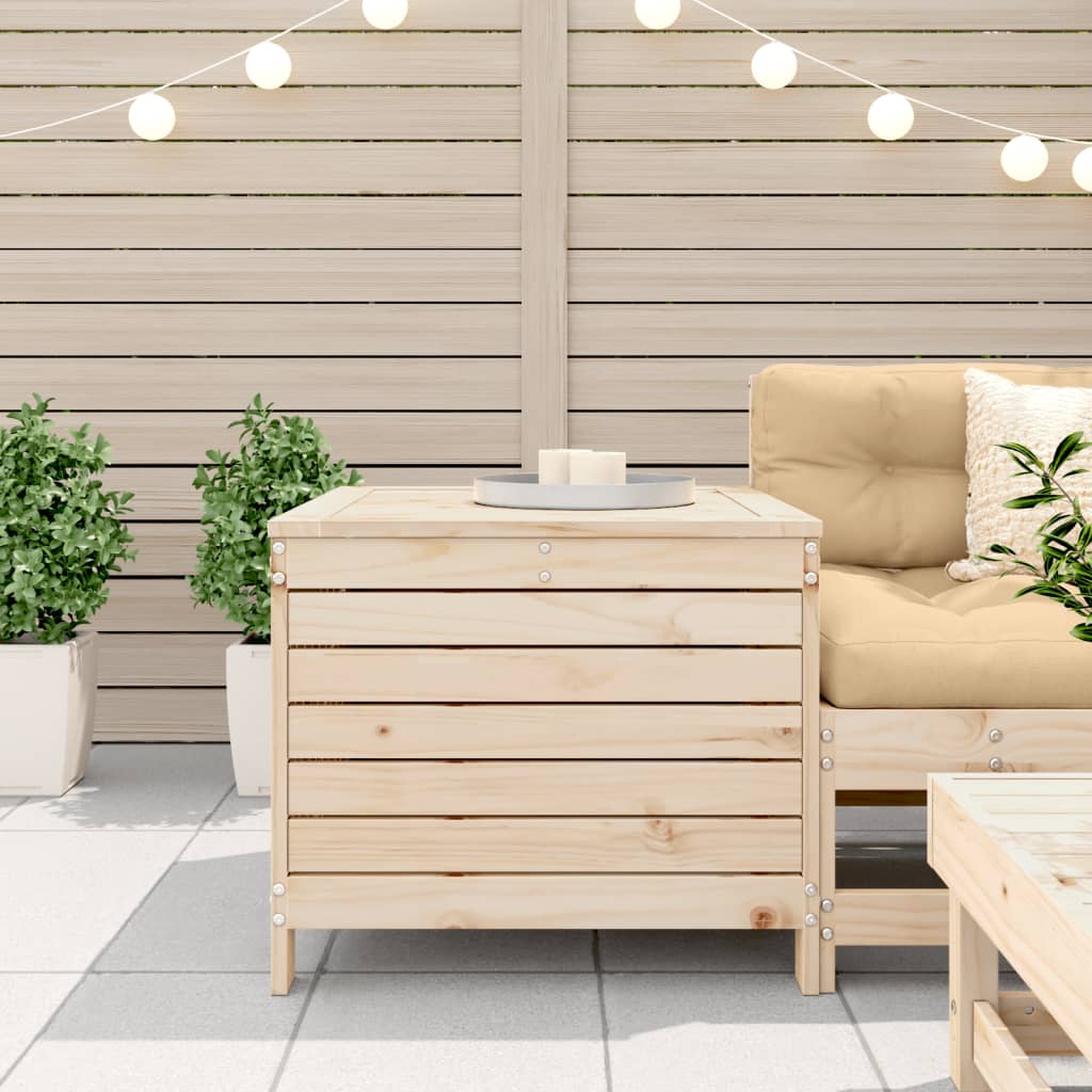 vidaXL Garden Footstool | Natural Pine | Solid Pine Wood | Standard | Modular