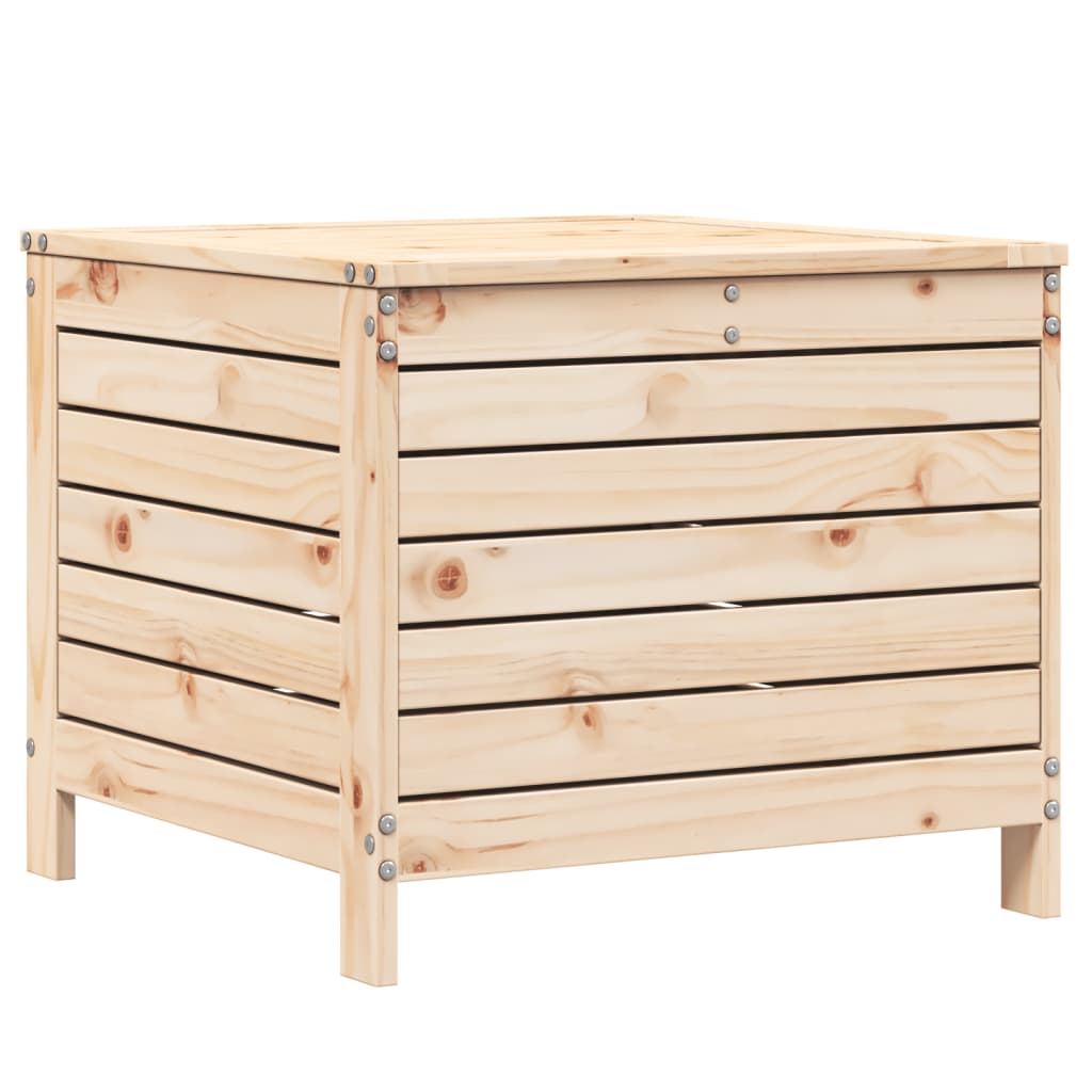 vidaXL Garden Footstool | Natural Pine | Solid Pine Wood | Standard | Modular