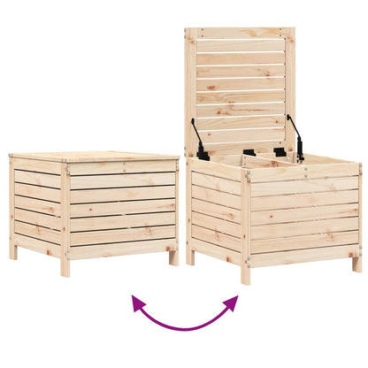 vidaXL Garden Footstool | Natural Pine | Solid Pine Wood | Standard | Modular