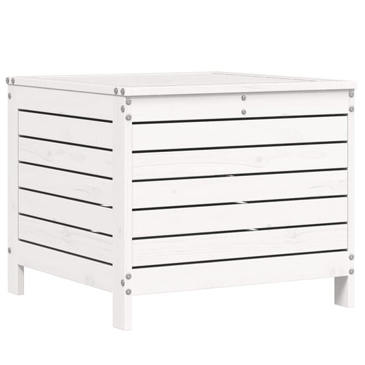 vidaXL Garden Footstool | White | Solid Pine Wood | Standard | Modular