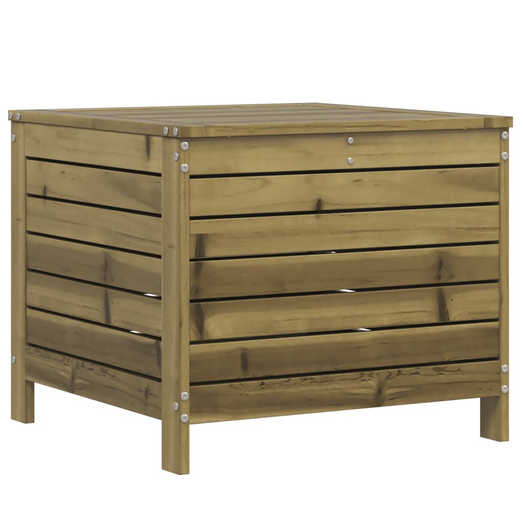 vidaXL Garden Footstool | Natural wood | Impregnated pinewood | Standard