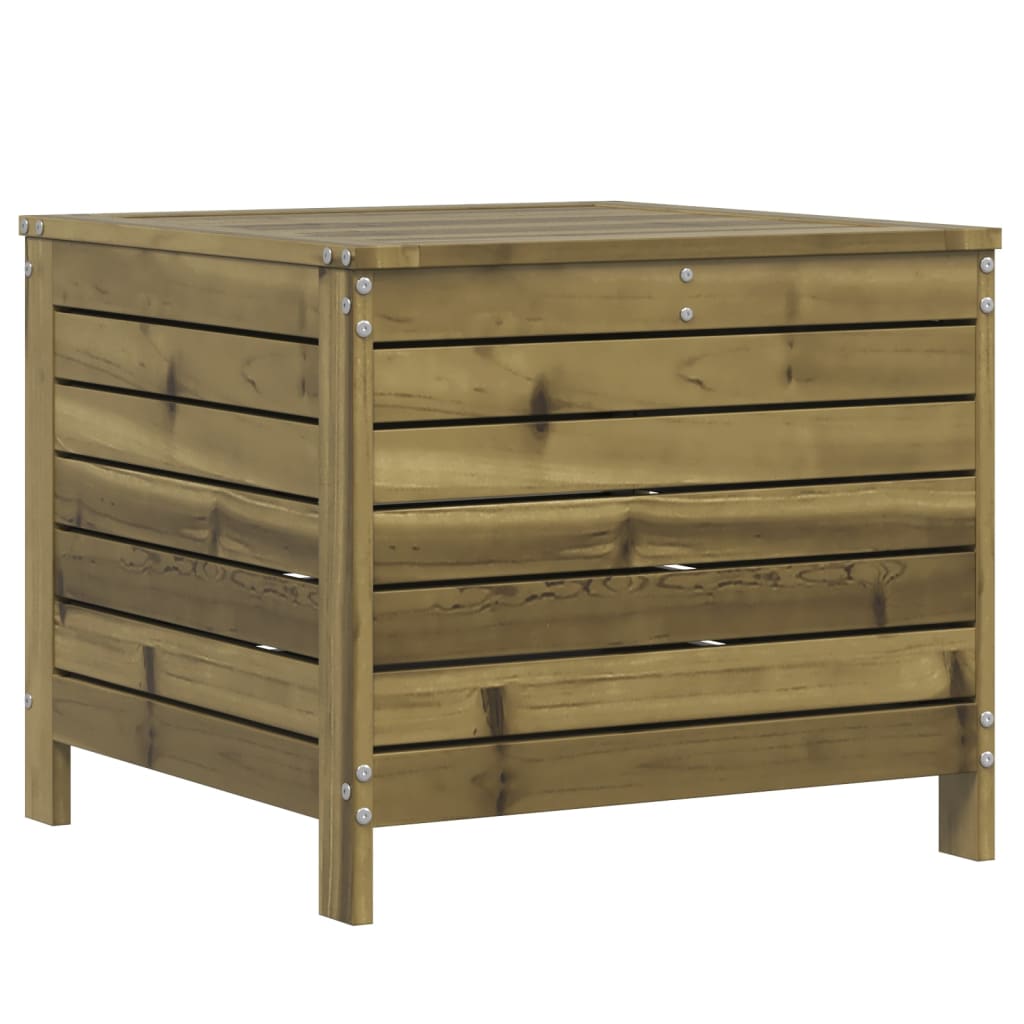 vidaXL Garden Footstool | Natural wood | Impregnated pinewood | Standard