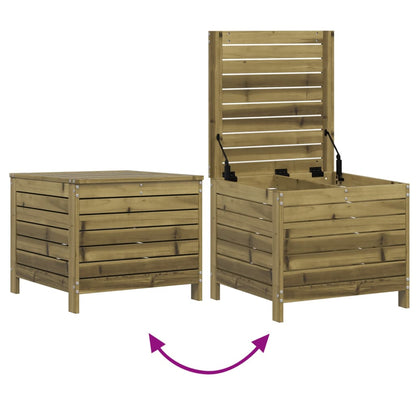 vidaXL Garden Footstool | Natural wood | Impregnated pinewood | Standard