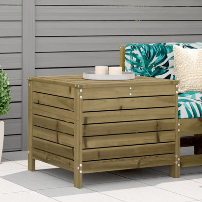 vidaXL Garden Footstool | Natural wood | Impregnated pinewood | Standard