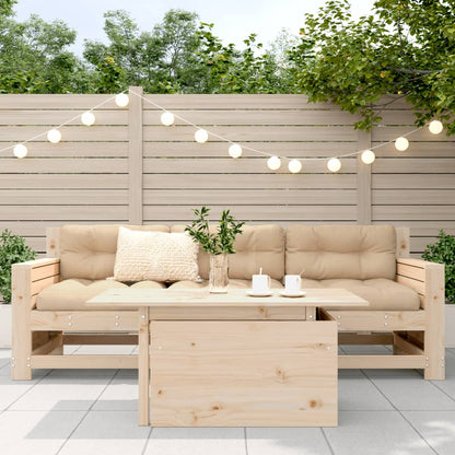 vidaXL Garden Table 100x50x75 cm Solid Wood Pine