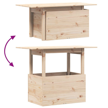 vidaXL Garden Table 100x50x75 cm Solid Wood Pine