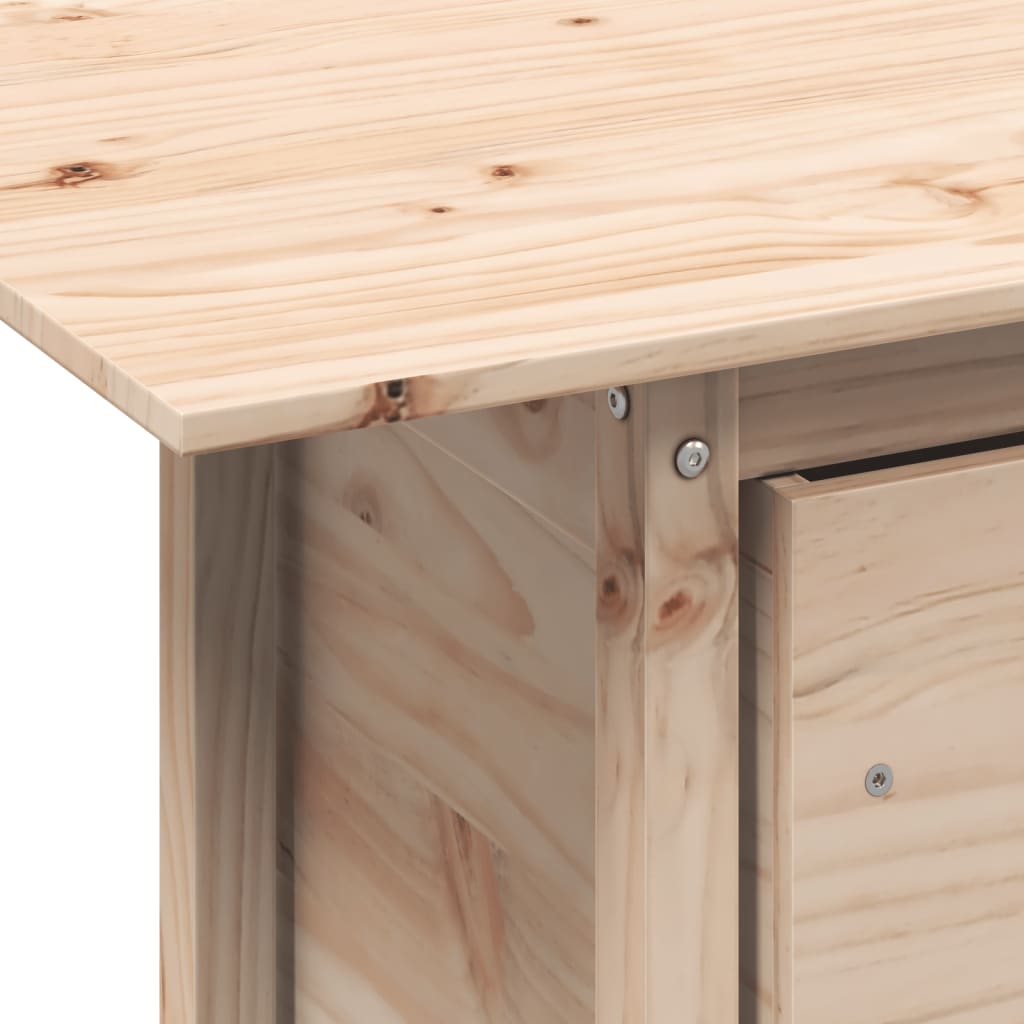 vidaXL Garden Table 100x50x75 cm Solid Wood Pine