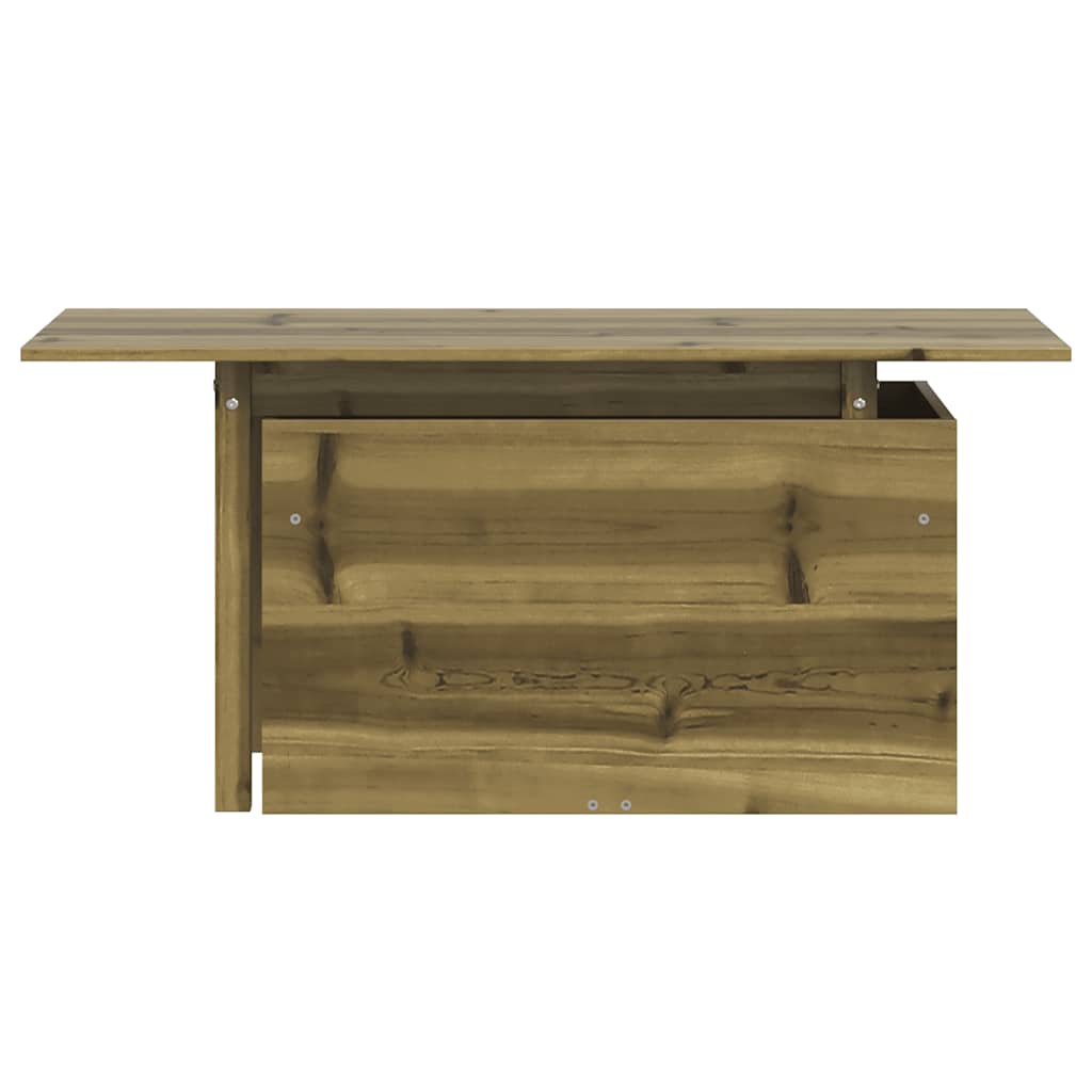 vidaXL Garden Table 100x50x75 cm Impregnated Wood Pine