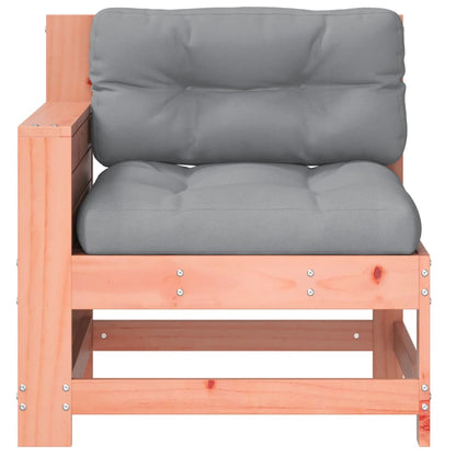 vidaXL Garden Armrest Sofa with Cushion Solid Wood Douglas