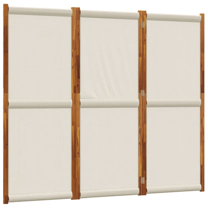 vidaXL 3-Panel Room Divider Light Grey 210x180 cm