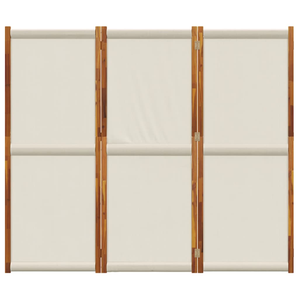 vidaXL 3-Panel Room Divider Light Grey 210x180 cm