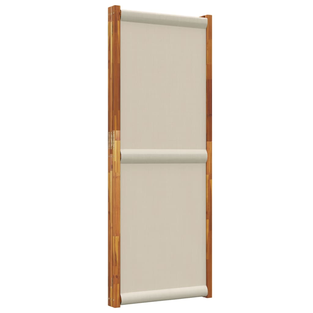 vidaXL 3-Panel Room Divider Light Grey 210x180 cm