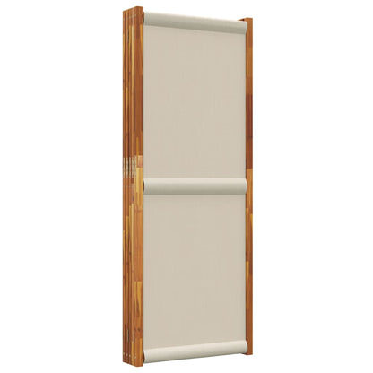 vidaXL 5-Panel Room Divider Light Grey 350x180 cm