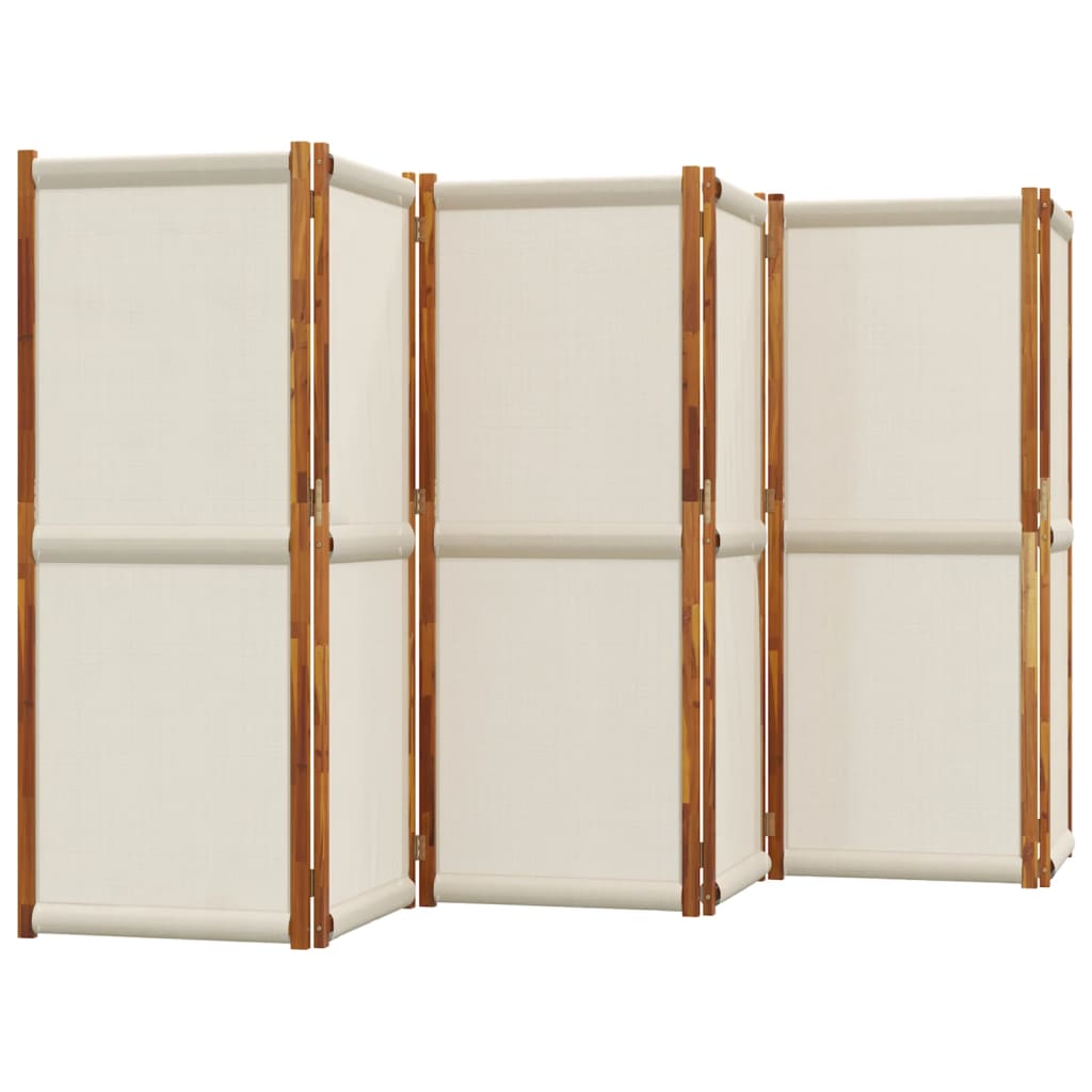 vidaXL 6-Panel Room Divider Light Grey 420x180 cm