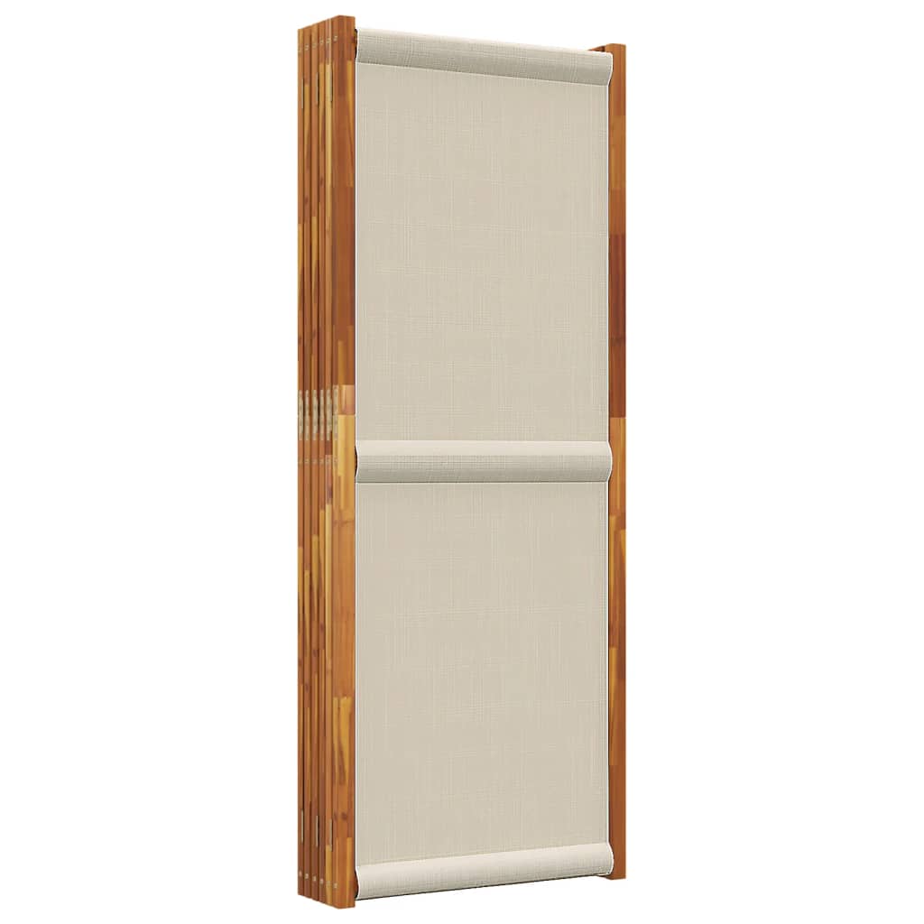 vidaXL 6-Panel Room Divider Light Grey 420x180 cm