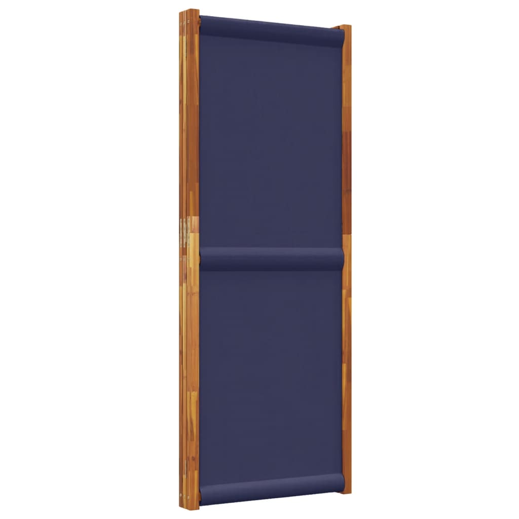 vidaXL 3-Panel Room Divider Dark Blue 210x180 cm