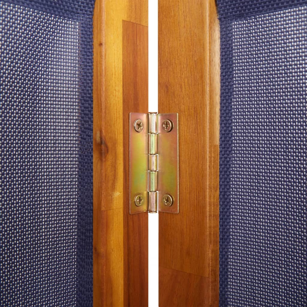 vidaXL 3-Panel Room Divider Dark Blue 210x180 cm