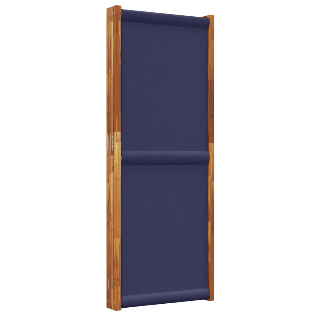 vidaXL 4-Panel Room Divider Dark Blue 280x180 cm