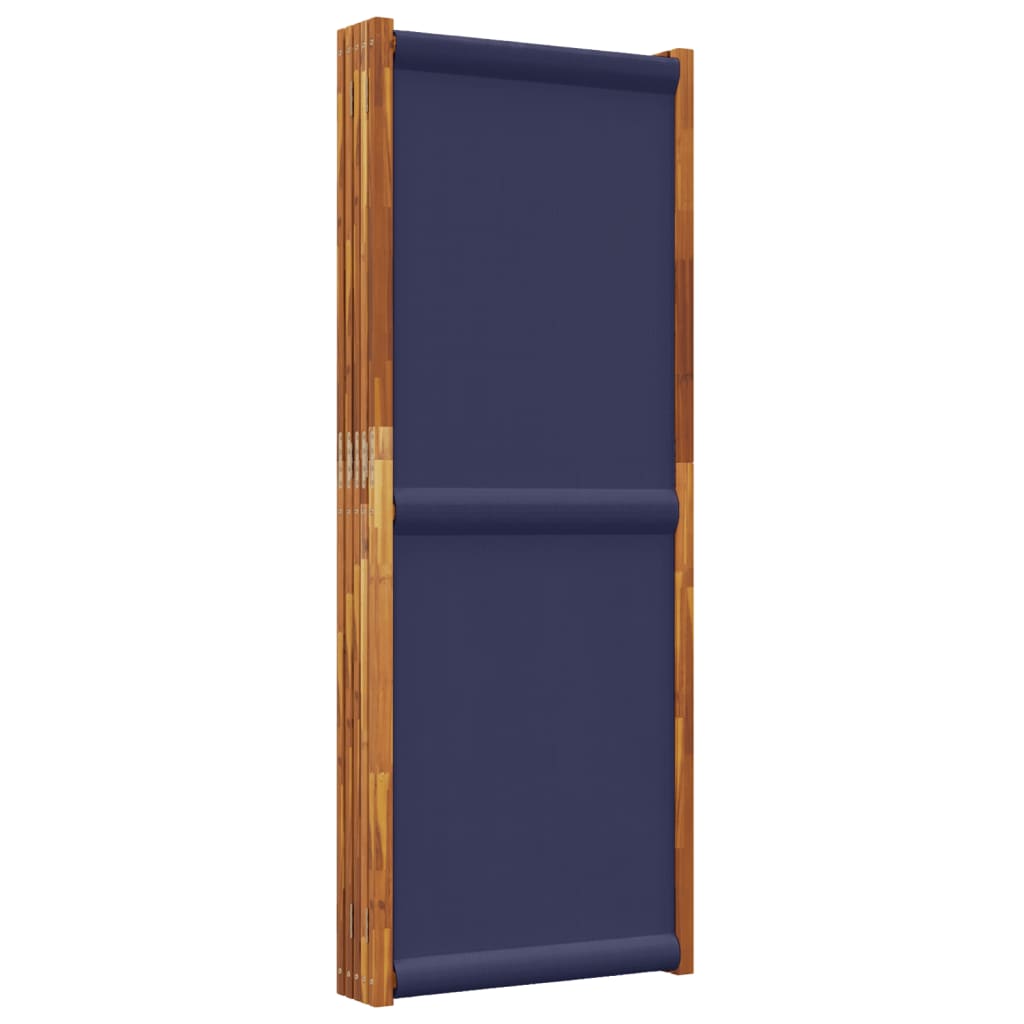 vidaXL 5-Panel Room Divider Dark Blue 350x180 cm