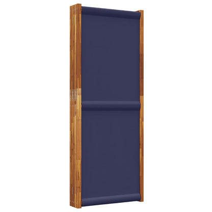 vidaXL 5-Panel Room Divider Dark Blue 350x180 cm