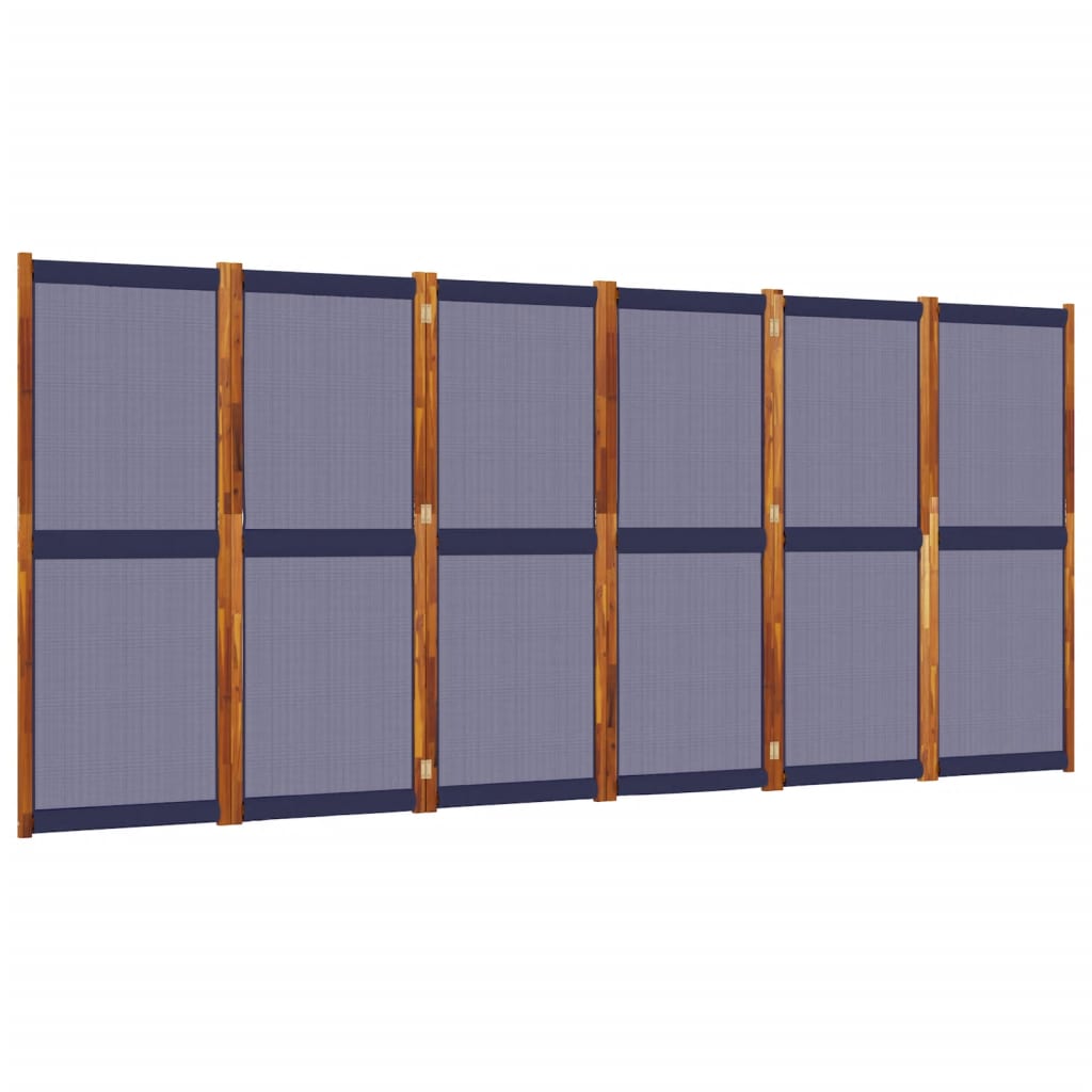 vidaXL 6-Panel Room Divider Dark Blue 420x180 cm
