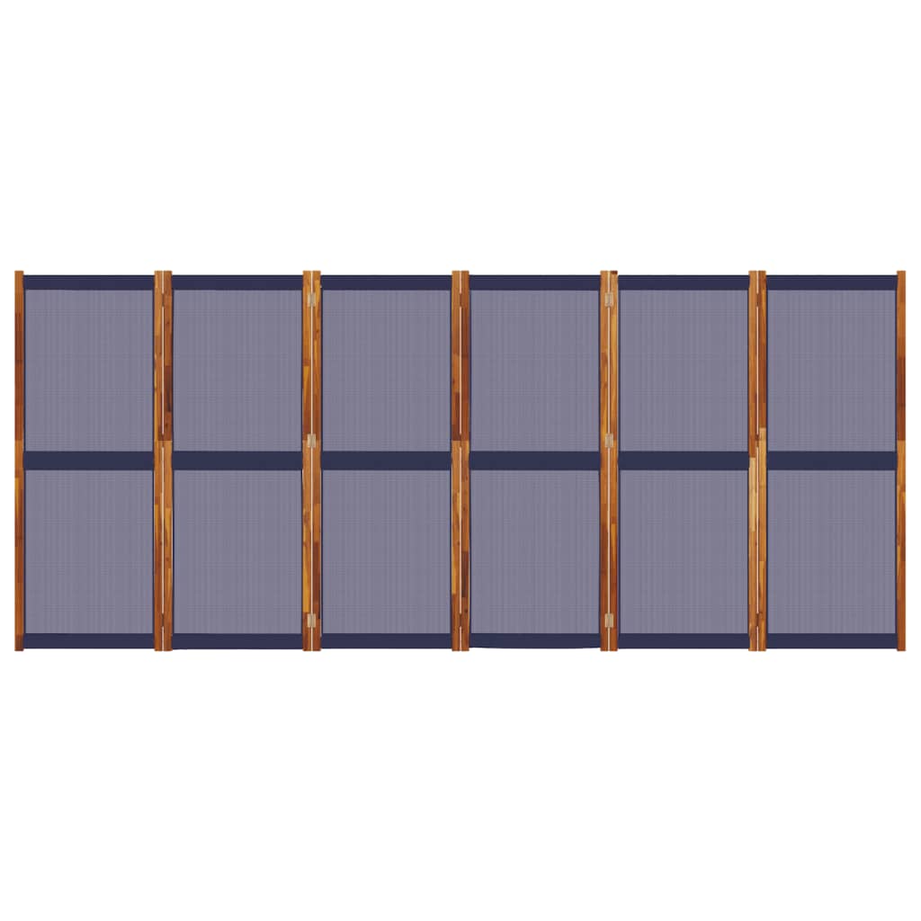 vidaXL 6-Panel Room Divider Dark Blue 420x180 cm