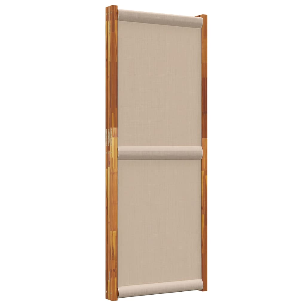 vidaXL 3-Panel Room Divider Taupe 210x180 cm