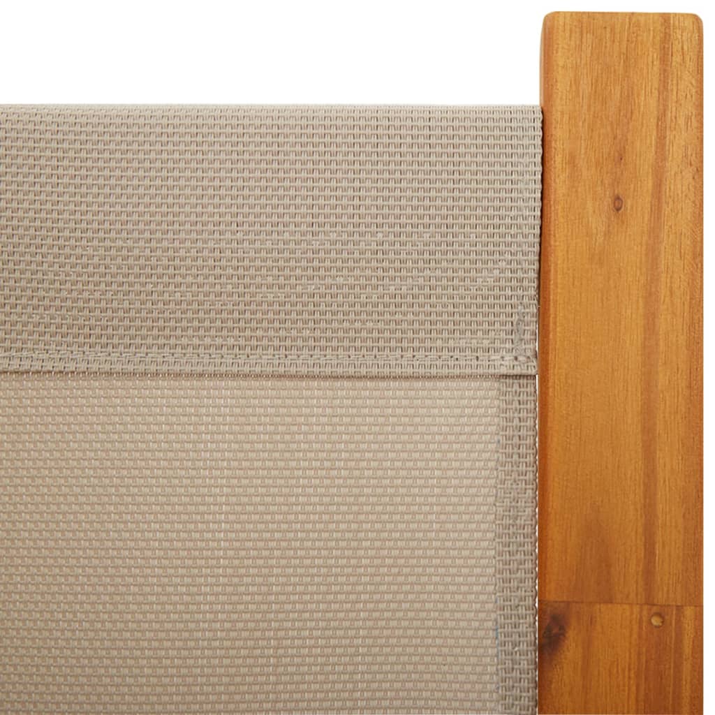 vidaXL 3-Panel Room Divider Taupe 210x180 cm