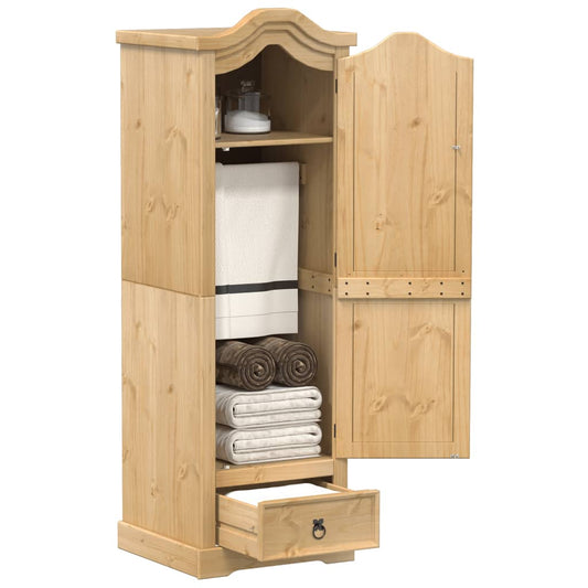 vidaXL Wardrobe "Corona" 55x52x170 cm Solid Wood Pine