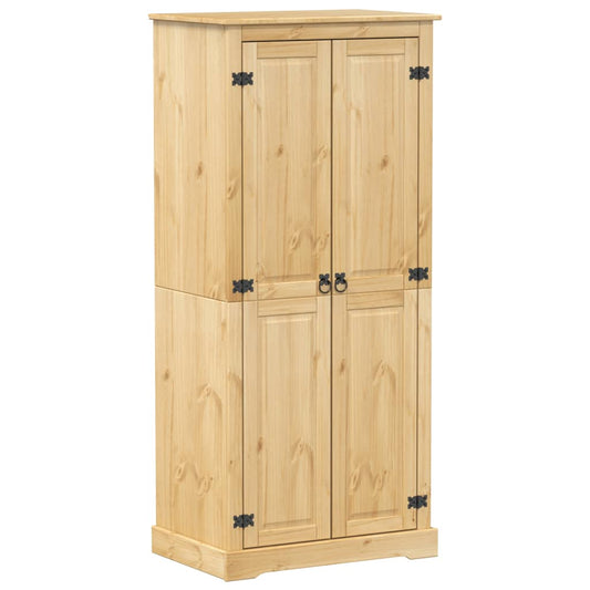 vidaXL Wardrobe "Corona" 76x50x170 cm Solid Wood Pine