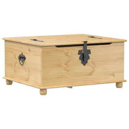 vidaXL Storage Box "Corona" 90x78x45 cm Solid Wood Pine