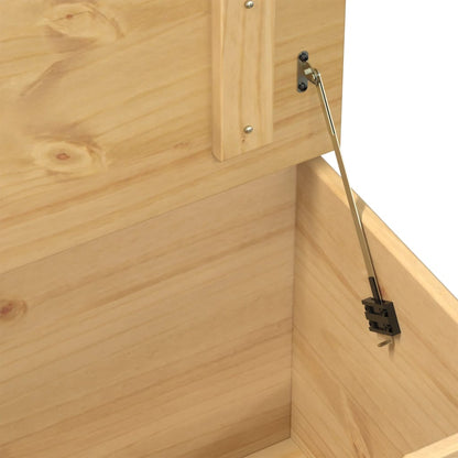 vidaXL Storage Box "Corona" 90x78x45 cm Solid Wood Pine