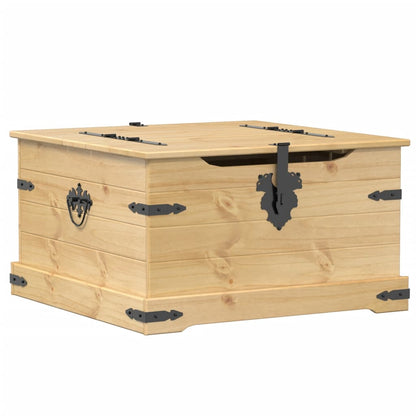 vidaXL Storage Box "Corona" 78x78x45 cm Solid Wood Pine
