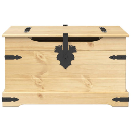 vidaXL Storage Box "Corona" 78x78x45 cm Solid Wood Pine