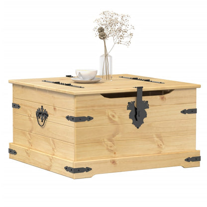 vidaXL Storage Box "Corona" 78x78x45 cm Solid Wood Pine