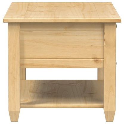 vidaXL Coffee Table with Drawers "Corona" 85x50x45 cm Solid Wood Pine