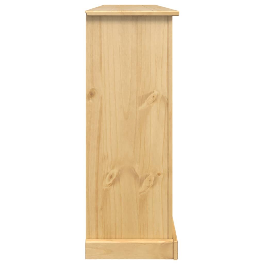 vidaXL Shoe Cabinet "Corona" 99x32x85 cm Solid Wood Pine
