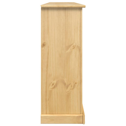 vidaXL Shoe Cabinet "Corona" 99x32x85 cm Solid Wood Pine