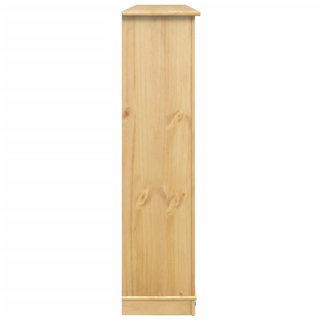 vidaXL Shoe Cabinet Corona 99x32x124.5 cm Solid Wood Pine