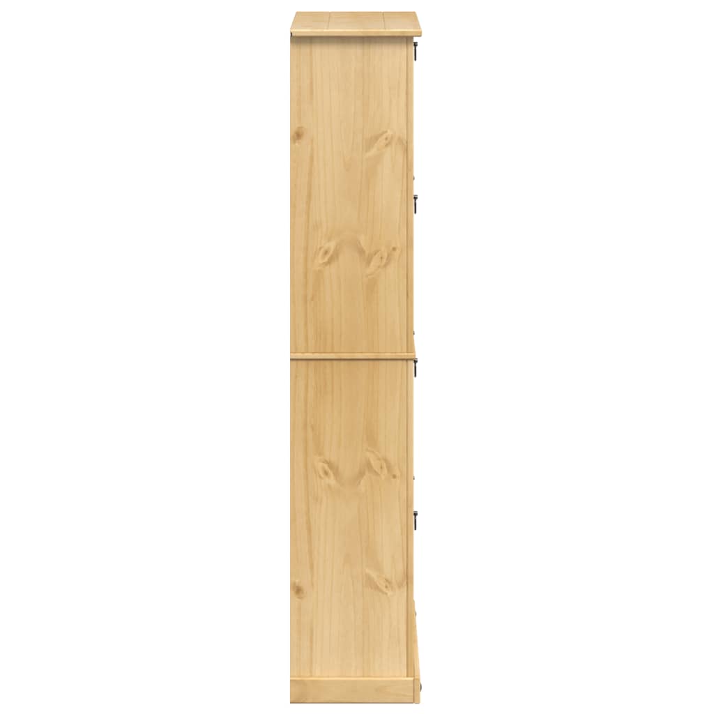 vidaXL Shoe Cabinet Corona 99x32x163.5 cm Solid Wood Pine