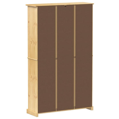 vidaXL Shoe Cabinet Corona 99x32x163.5 cm Solid Wood Pine