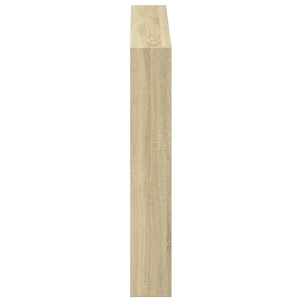 vidaXL Headboard Cabinet with LED Sonoma Oak 100x17x102 cm
