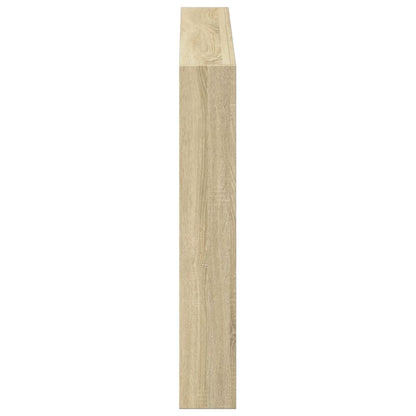 vidaXL Headboard Cabinet with LED Sonoma Oak 100x17x102 cm